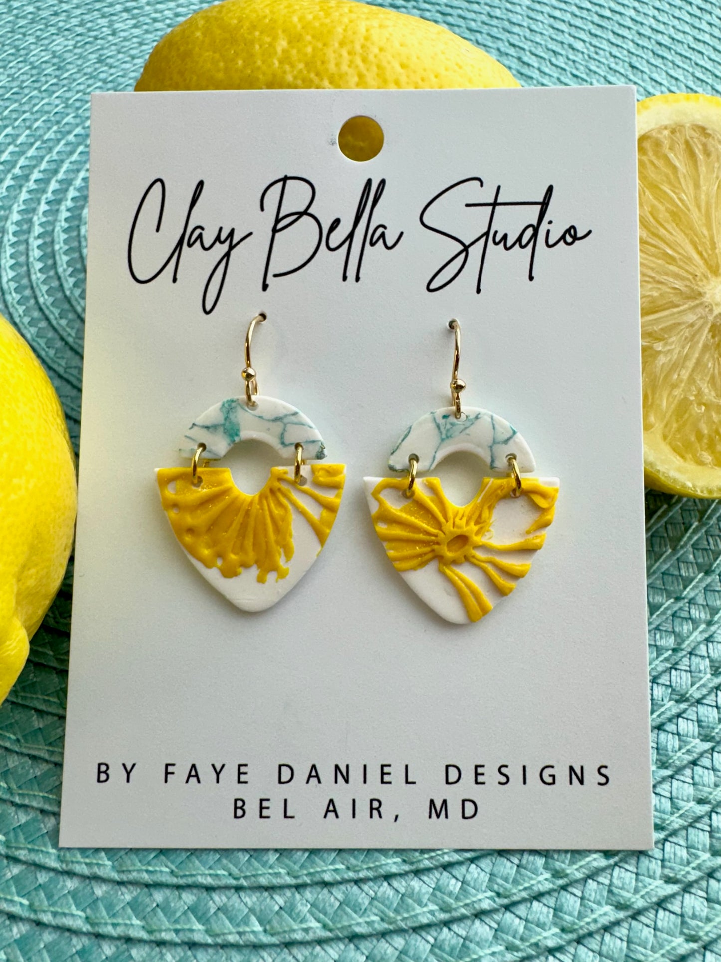 yellow-floral-polymer-clay-earrings-claybella-studio