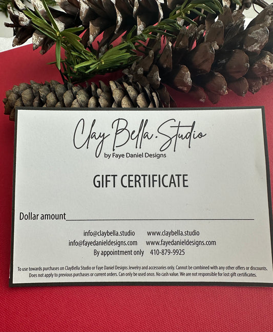 Gift certificate