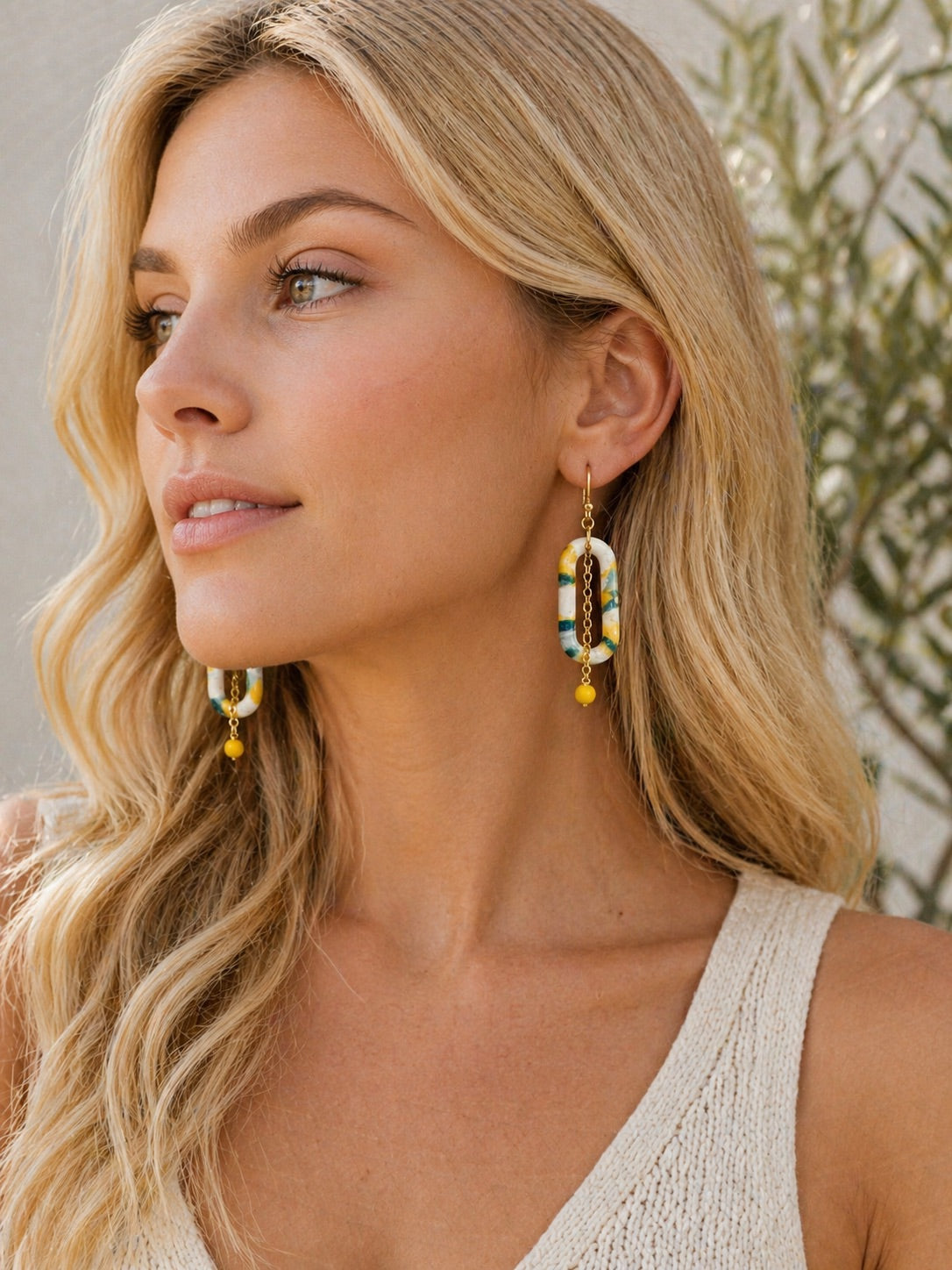 Capri Chain Link Drop Earrings