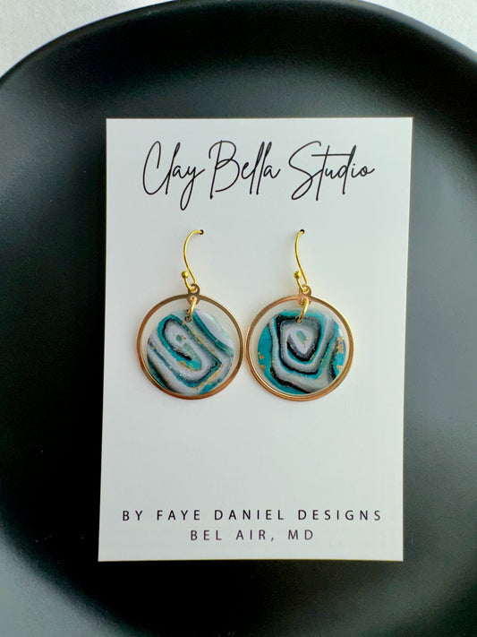 Geode earrings